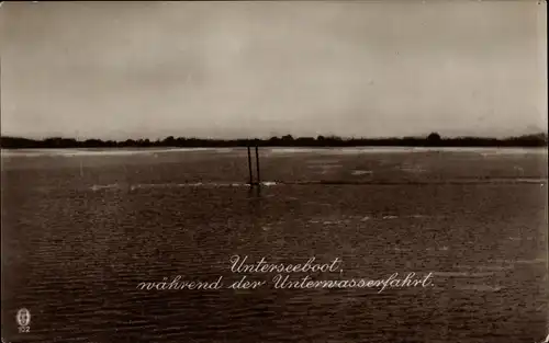 Ak Deutsches U Boot während der Unterwasserfahrt