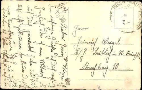 Ak Briefmarkensprache, Liebespaar