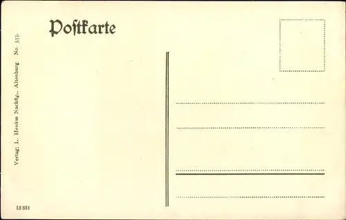 Ak Altenburger Bauerntrachten, Junge, Mädchen