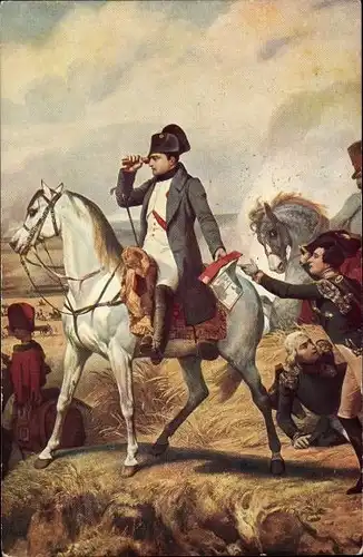 Künstler Ak Vernet, Napoleon a Wagram 1908