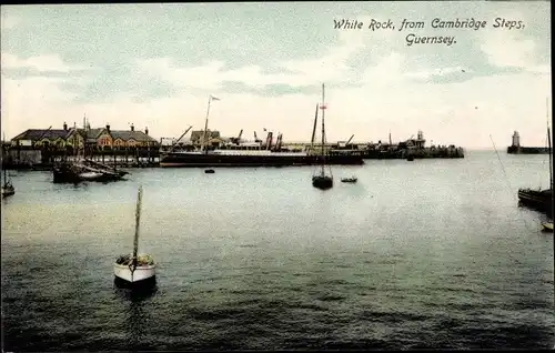 Ak Kanalinsel Guernsey, White Rock from Cambridge Steps