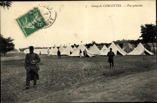 Ak Cercottes Loiret, Le Camp, Vue generale