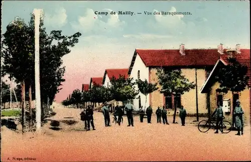 Ak Mailly le Camp Aube, Camp de Mailly, Vue des Baraquements