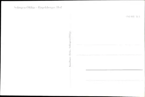 Ak Ohligs Solingen Bergisches Land, Engelsberger Hof