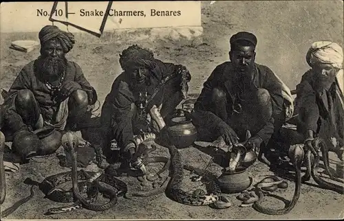 Ak Varanasi Benares Indien, Snake Charmers