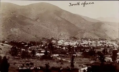 Foto Ak Barberton Südafrika, Panorama