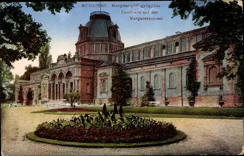 Ak Margitsziget Margareteninsel Budapest Ungarn, Kurhaus