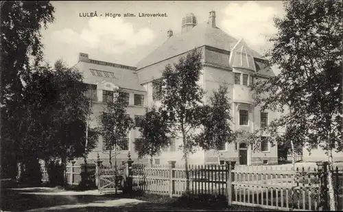 Ak Lulea Schweden, Högre allm. Läroverket