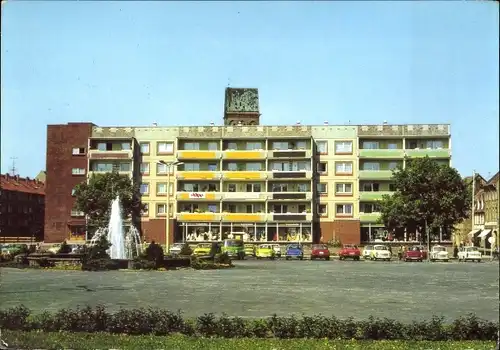 Ak Anklam in Mecklenburg Vorpommern, Markt, Springbrunnen