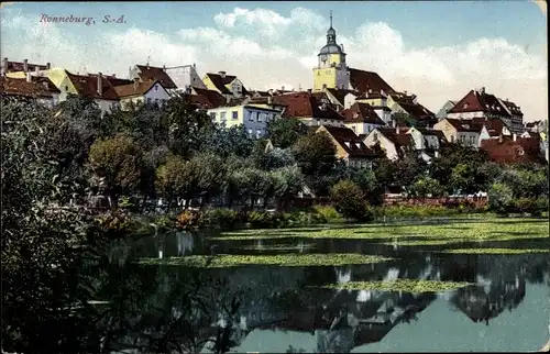 Ak Ronneburg in Thüringen, Blick auf den Ort