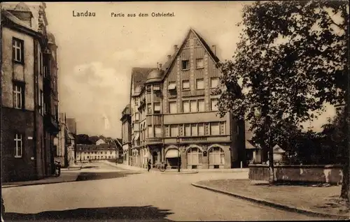 Ak Landau in der Pfalz, Partie aus dem Ostviertel