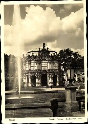 Ak Dresden, Zwinger, Wallpavillon