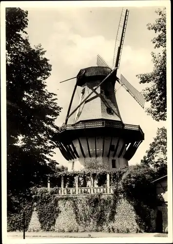 Ak Potsdam in Brandenburg, Schloss Sanssouci, Historische Mühle, errichtet 1786