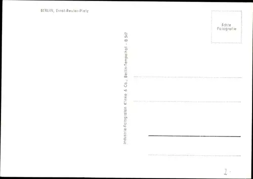 Ak Berlin Charlottenburg, Ernst-Reuter-Platz