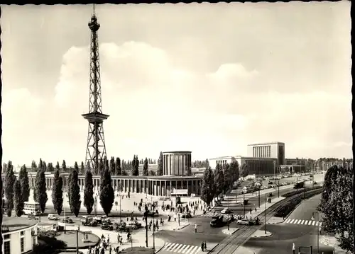 Ak Berlin Charlottenburg Westend, Funkturm, Ausstellungsgelände