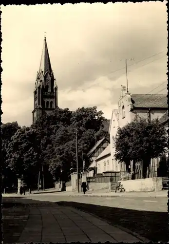 Ak Röbel an der Müritz, St. Marien, Kirchturm