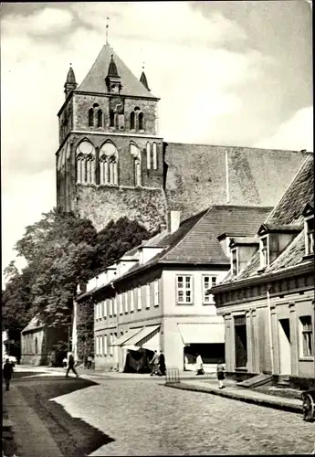 Ak Hansestadt Greifswald, St. Marien, Kirche, Außenansicht