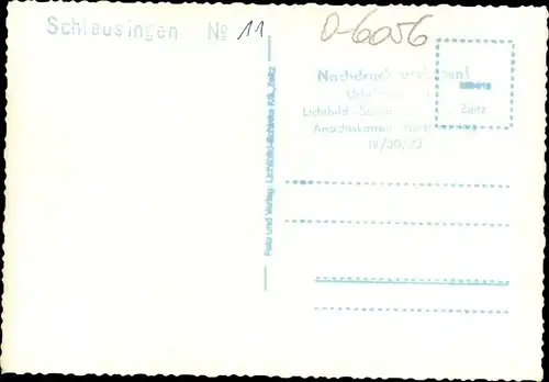 Ak Schleusingen in Thüringen, Schloss