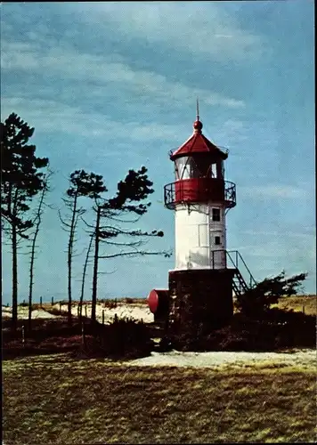 Ak Neuendorf Insel Hiddensee in der Ostsee, Totalansicht vom Leuchtturm