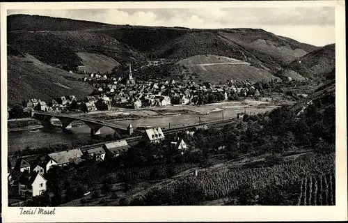 Ak Treis Karden an der Mosel, Panorama, Vogelschau