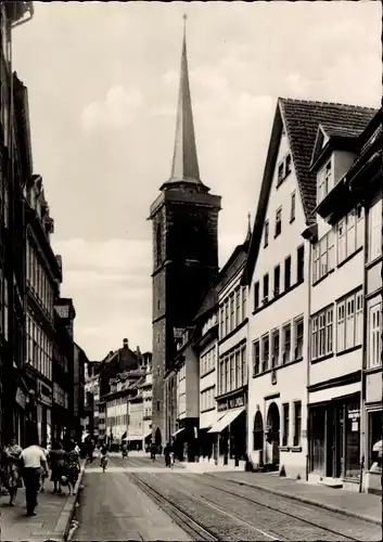 Ak Erfurt in Thüringen, Marktstraße, Kirche