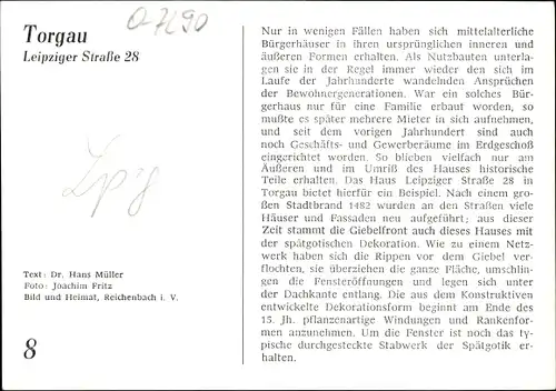 Ak Torgau an der Elbe, Geschäft, Leipziger Straße 28