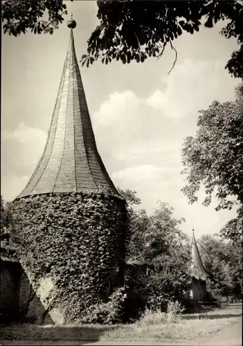 Ak Sömmerda in Thüringen, an der alten Stadtmauer