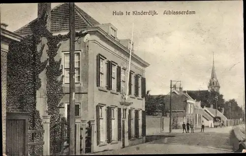 Ak Alblasserdam Südholland, Huis te Kinderdijk