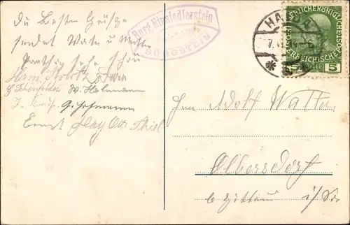 Ak Sloup v Čechách Bürgstein Region Reichenberg, Einsiedlerstein