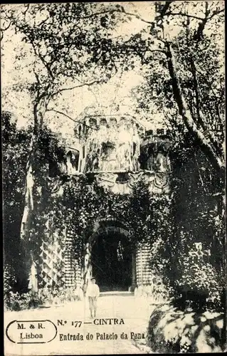 Ak Sintra Cintra Portugal, Entrada do Palacio da Pena