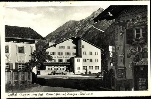 Ak Holzgau in Tirol, Gasthof-Pension Neue Post