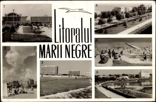 Ak Mamaia Constanța Konstanza Rumänien, Litoralul Marii Negre, Hotels, Promenade, Strand