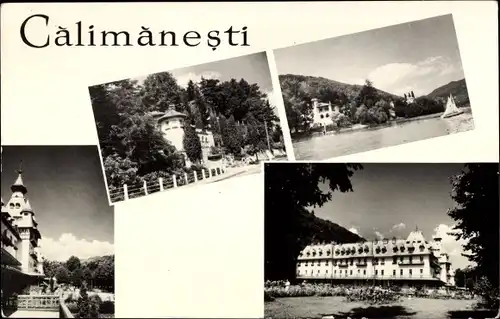Ak Călimănești Rumänien, Teilansichten, Kurheim