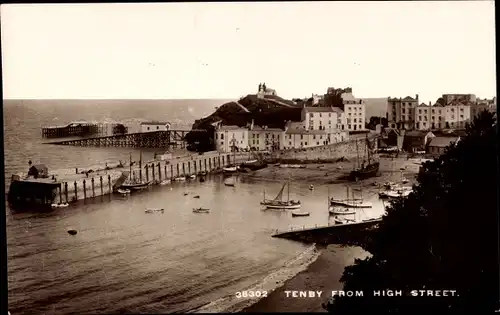 Ak Tenby Wales, View from High Street