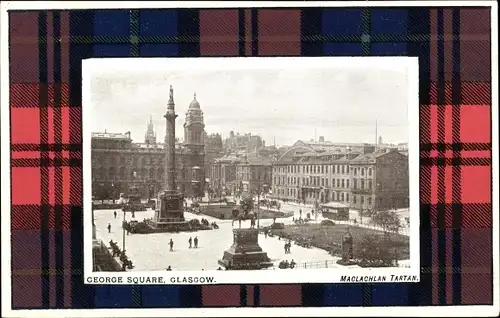 Passepartout Ak Glasgow Schottland, George Square