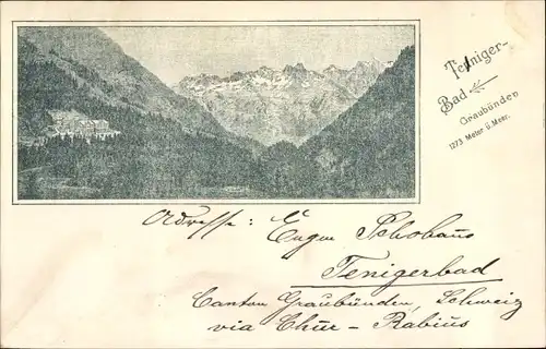 Ak Sumvitg  Kanton Graubünden, Tenigerbad, Gebirge