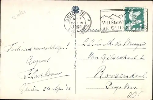 Passepartout Ak Genève Genf Stadt, International Desarmement Conference 1932, Löwe