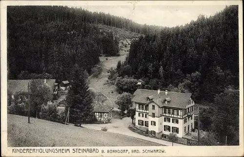 Ak Steinabad Bonndorf im Schwarzwald, Blick auf das Kindererholungsheim