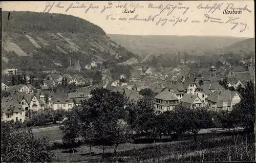 Ak Mosbach am Odenwald Baden, Blick auf den Ort
