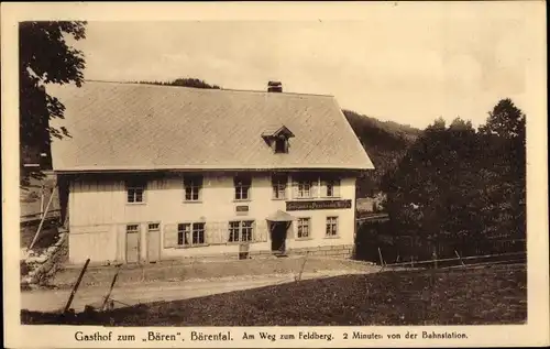 Ak Bärental Feldberg im Schwarzwald, Gasthaus zum Bären