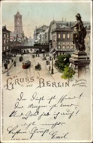 Litho Berlin Mitte, Berolina, Alexanderplatz, Taxameter