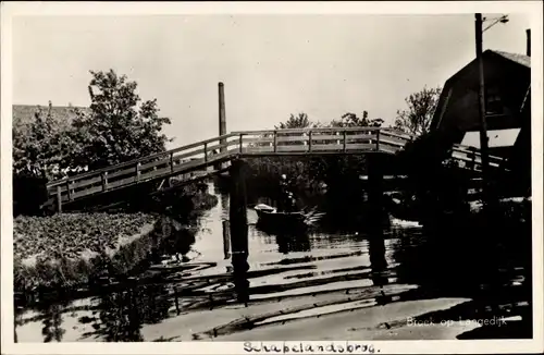 Ak Broek op Langedijk Nordholland Niederlande, Schabelandsbrug