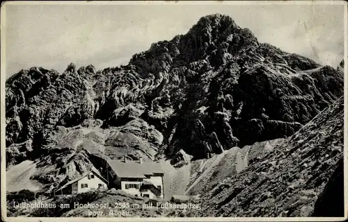 Ak Bad Hindelang, Prinz Luitpold Haus am Hochvogel mit Fußkarspitze