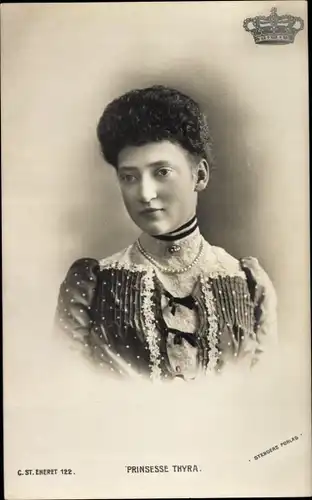 Ak Prinzessin Thyra von Dänemark, Portrait