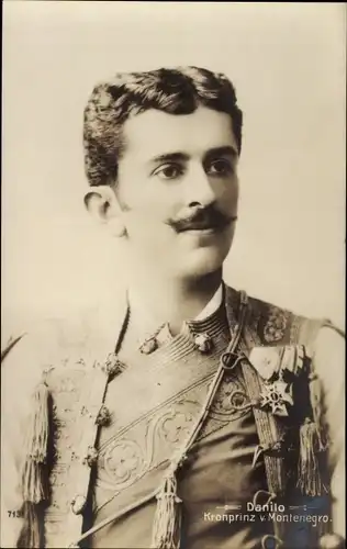 Ak Danilo, Kronprinz von Montenegro, Portrait