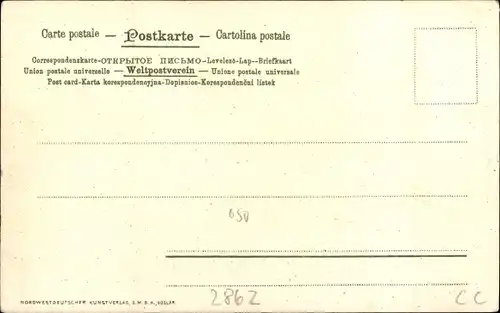 Künstler Ak Wencke, S., Mühle im Moor, Windmühle, NKG