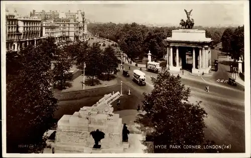 Ak London City England, Hyde Park Corner