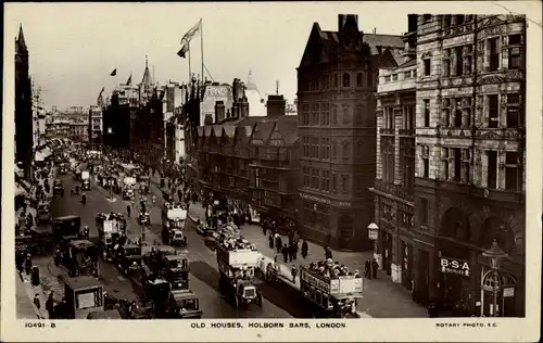 Ak Holborn Camden London England, old Houses, Bars