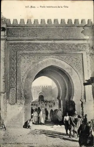 Ak Fès Fez Marokko, Porte interieure de la Ville, Stadttor