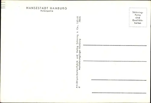 Ak Hamburg, Hafenpartie, Anlegestelle, Dampfer, Transportboote